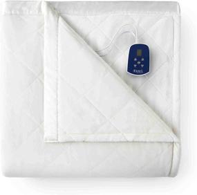 img 2 attached to 👑 King Size Cream Ultra Velvet Thermee Micro Flannel Electric Blanket