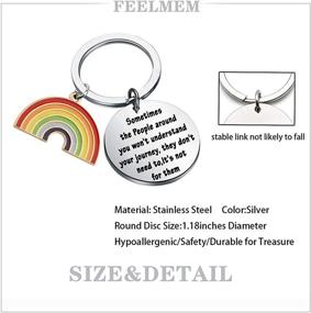 img 3 attached to 🌈 LGBT Rainbow Keychain and Jewelry - FEELMEM Gay Pride Gift, Lesbian Gifts and LGBT Pride Accessories