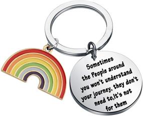 img 4 attached to 🌈 LGBT Rainbow Keychain and Jewelry - FEELMEM Gay Pride Gift, Lesbian Gifts and LGBT Pride Accessories