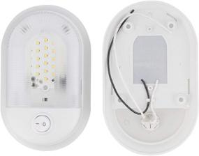 img 3 attached to 🚐 Dumble 12 Volt RV Light Fixtures - 2 Pack Single Dome Interior LED Dome Lights Camper and RV LED Fixtures, Soft White: Brighten Your RV Interior with Energy-Efficient Lighting