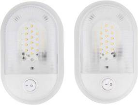 img 4 attached to 🚐 Dumble 12 Volt RV Light Fixtures - 2 Pack Single Dome Interior LED Dome Lights Camper and RV LED Fixtures, Soft White: Brighten Your RV Interior with Energy-Efficient Lighting