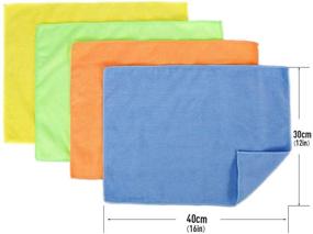 img 2 attached to 🧽 24-Pack Microfiber Cleaning Cloths for Kitchen and Car Cleaning - Soft Reusable Rags/Wipes without Chemicals