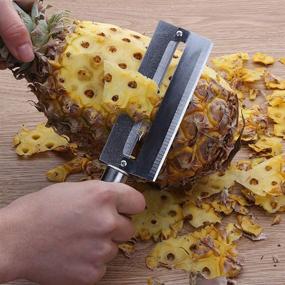 img 2 attached to 🔪 BESTONZON 1pc Stainless Steel Sharp Paring Knife - Ideal for Fruit, Pineapple, Sugarcane, and Cane Peeling - Essential Kitchen Tool for Home Kitchen