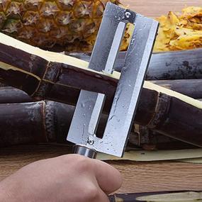 img 1 attached to 🔪 BESTONZON 1pc Stainless Steel Sharp Paring Knife - Ideal for Fruit, Pineapple, Sugarcane, and Cane Peeling - Essential Kitchen Tool for Home Kitchen