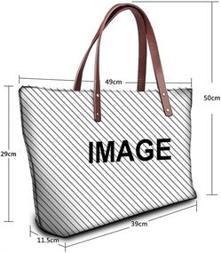 img 3 attached to FKELYI American Capacity Top Handle Shopping Women's Handbags & Wallets and Top-Handle Bags