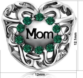 img 1 attached to JMQJewelry Charms Bracelets Christmas Mothers