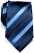 retreez three colour stripe microfiber necktie logo