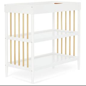 img 2 attached to 🌙 Sleepy Little Sloth and Moon Bear Reaching for The Stars: Clover Changing Table with Free Changing Pad - A Stylish Blend of Mid-Century Meets Modern Design