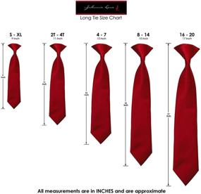 img 2 attached to Solid Satin Pre Tied Necktie TieSet1