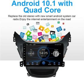 img 1 attached to 🚗 LEXXSON Android 10.1 Car Radio Stereo with Split Screen GPS for Hyundai Elantra 2011-2012