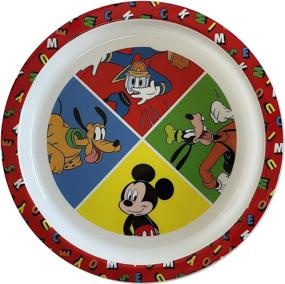 img 3 attached to 🐭 Mickey Mouse 5-Piece Toddler Mealtime Set | Plate, Bowl, Sippy Cup, Fork & Spoon | BPA-Free | Mickey Mouse Theme