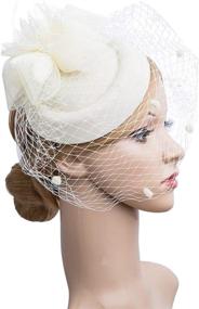 img 2 attached to Cizoe Fascinator Kentucky Fascinators: Elegant Blush Women's Accessories for Special Occasions