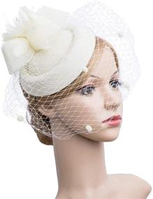img 3 attached to Cizoe Fascinator Kentucky Fascinators: Elegant Blush Women's Accessories for Special Occasions