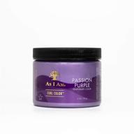 🌈 as i am curl color - passion purple - 6 oz - color and curling gel - temporary color - vegan and cruelty-free logo