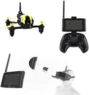 hubsan x4 fpv racing drone storm h122d with lcd video monitor and goggle. logo