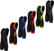 🏊 sparx men's performance triathlon suit - tri suit with 2 pockets, uv protection, italian fabric for swim, bike, run (trisuit) logo