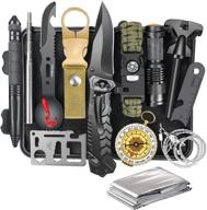 ultimate 14-in-1 survival kit: ideal gifts for men – dad, husband, boyfriend! essential gear for fishing, hunting, camping. perfect stocking stuffers for christmas and birthdays. cool gadgets for him! логотип