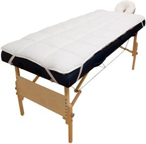 img 3 attached to 😌 Experience Unmatched Comfort with the Body Linen Abundance Deluxe Quilted Fleece Massage Table Pad Set - Lint Free, Extra Soft and Cushy - Multicolor