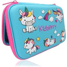 img 1 attached to Kidberry Unicorn Pencil Case for Kids - Cute 3D Design Pencil Box and Pouch for School