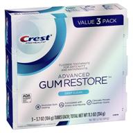 crest pro-health advanced gum restore toothpaste with deep clean, 3.7 oz (pack of 3) logo