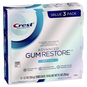 img 4 attached to Crest Pro-Health Advanced Gum Restore Toothpaste with Deep Clean, 3.7 Oz (Pack of 3)