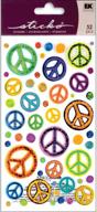 🕊️ add a touch of peace with sticko ek success 52-00209 sketchy peace signs stickers logo