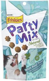 img 2 attached to 🐱 Friskies Party Mix Naturals: 10-Case Assortment with Real Tuna - 2.1oz | High-Quality Cat Treats