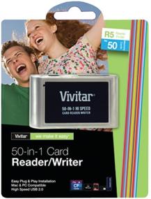 img 1 attached to 💾 VIVITAR 50-in-1 Card Reader VIV-RW-50: The Ultimate Solution for Data Transfer and Storage
