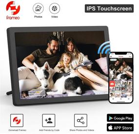 img 3 attached to 🖼️ MARVUE 8 Inch 1280x800 HD Smart WiFi Digital Picture Frame with 16GB Memory, Auto-Rotate, Share Photos/Videos via Frameo App from Anywhere - FRAMEO Electronic Photo Frame