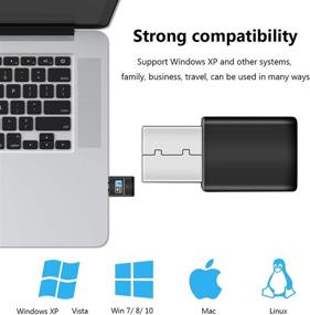 img 2 attached to 📶 XVZ USB WiFi Adapter: 300mbps Dual Band 2.4G Wireless Dongle for Laptop/Desktop/PC, Windows 10/8/7/Vista/XP, Mac OS X and Linux Compatible