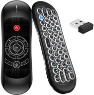 умный пульт wechip r2 с подсветкой, мини клавиатурой и гироскопом для android tv box, smart tv, проектора, пк, htpc. логотип