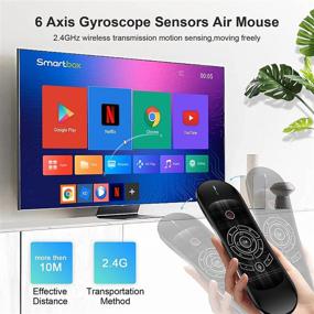 img 1 attached to Умный пульт WeChip R2 с подсветкой, мини клавиатурой и гироскопом для Android TV Box, Smart TV, проектора, ПК, HTPC.