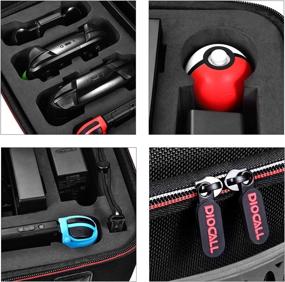 img 2 attached to 🎮 Diocall Deluxe Carrying Case for Nintendo Switch and Switch OLED 2021, Travel Bag with Switch Pro Controller Compatibility