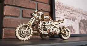 img 1 attached to 🧩 Scrambler Motorcycle Sidecar Puzzles by UGEARS