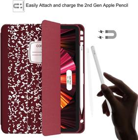 img 1 attached to Soke New IPad Pro 11 Case 2021 With Pencil Holder - [Full Body Protection + 2Nd Gen Apple Pencil Charging + Auto Wake/Sleep] Tablet Accessories for Bags, Cases & Sleeves
