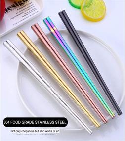 img 1 attached to Discover the Versatile 🌈 and Vibrant HuaLan Multicolor Lightweight Chopsticks!