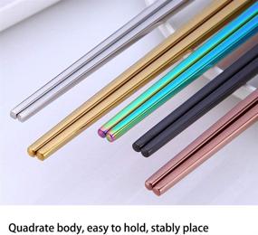 img 2 attached to Discover the Versatile 🌈 and Vibrant HuaLan Multicolor Lightweight Chopsticks!