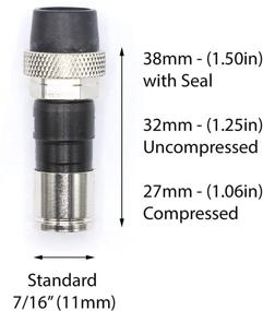 img 2 attached to 🔌 Приведьте подключение сжатия премиум-коаксиального кабеля для RG6 - 4 шт. | Погодозащитный, водонепроницаемый дизайн