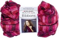 vibrant rosebud: red heart boutique ribbons yarn for beautiful crafting logo