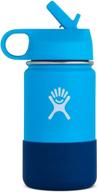 🌱 eco-friendly hydro flask 12 oz kids water bottle - vibrant color options! logo