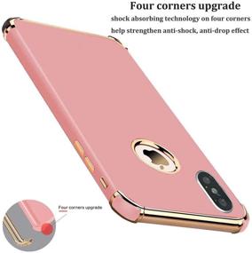 img 3 attached to 🌹 Stylish and Protective Tverghvad iPhone Xs Max Case - Ultra Thin, Flexible, and Shockproof - Rose