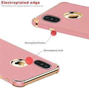 img 2 attached to 🌹 Stylish and Protective Tverghvad iPhone Xs Max Case - Ultra Thin, Flexible, and Shockproof - Rose