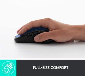 img 3 attached to Logitech M510 Blue Wireless Mouse with USB 🖱️ Unifying Receiver - Comfortable Shape, Back/Forward Buttons and Side-to-Side Scrolling