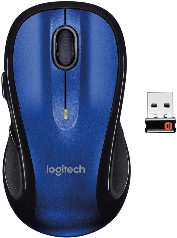 Logitech Wireless Computer Mouse Side logotipo