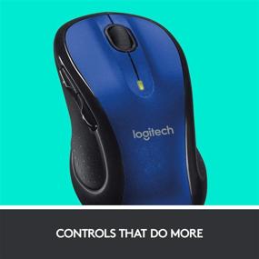 img 1 attached to Logitech M510 Blue Wireless Mouse with USB 🖱️ Unifying Receiver - Comfortable Shape, Back/Forward Buttons and Side-to-Side Scrolling