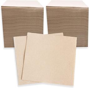 img 4 attached to 🌱 500-Count 13x13 Inch Eco-Friendly Biodegradable Recycled Napkins - Compostable Lunch Napkins