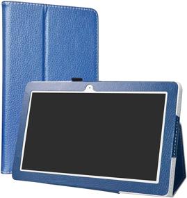 img 4 attached to 📱 ALLDOCUBE iPlay 10 Tablet Case, LiuShan Slim PU Leather Folding Stand Cover for 10.6 inch Android Tablet, Blue - Enhanced SEO