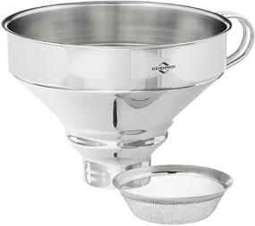 img 4 attached to Küchenprofi 18/10 Stainless Steel Funnel with Filter: Efficient Kitchen Must-Have!