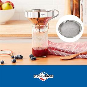 img 1 attached to Küchenprofi 18/10 Stainless Steel Funnel with Filter: Efficient Kitchen Must-Have!