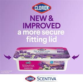 img 1 attached to 🧼 Clorox Scentiva Disinfecting Wet Mop Pads, Tuscan Lavender & Jasmine - 24 Count, 2 Pack (Package May Vary)